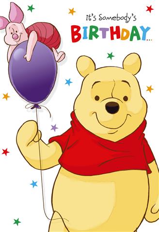 Hallmark Disney - Winnie the Pooh Its somebody's Birthday - iPantry UAE