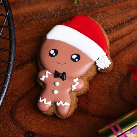 Hey There Cookie! Gingy with Santa Hat Gingerbread Cookie | 40g - iPantry