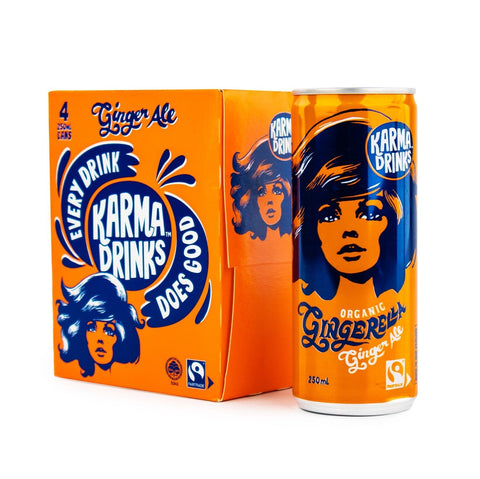 Karma Drinks - Organic Gingerlla Ginger Ale 4 Pack | 250mL - iPantry