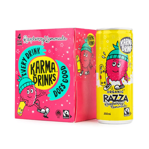 Karma Drinks - Organic Razza Raspberry Lemonade 4 Pack | 250mL - iPantry