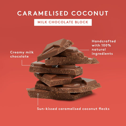 Koko Black Caramelised Coconut Milk Chocolate Block | 80g - iPantry UAE