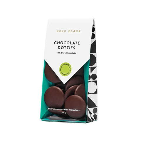 Koko Black Chocolate Dotties Dark Chocolate | 100g - iPantry UAE