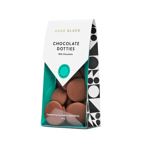 Koko Black Chocolate Dotties Milk | 100g - iPantry UAE