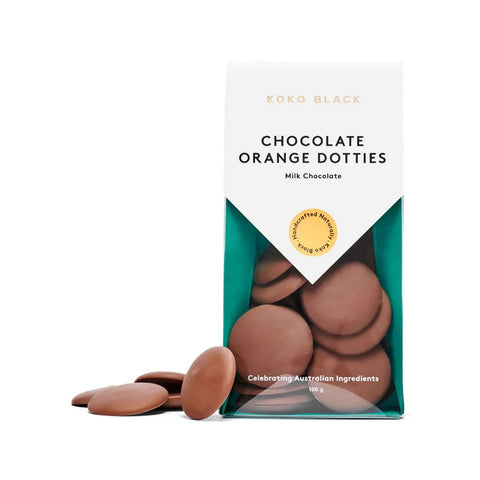 Koko Black Chocolate Orange Dotties Milk | 100g - iPantry UAE