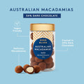 Koko Black Dark Macadamias, 54% Dark Chocolate | 165g - iPantry UAE