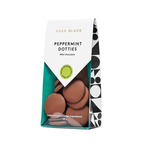 Koko Black Peppermint Dotties Milk | 100g - iPantry UAE