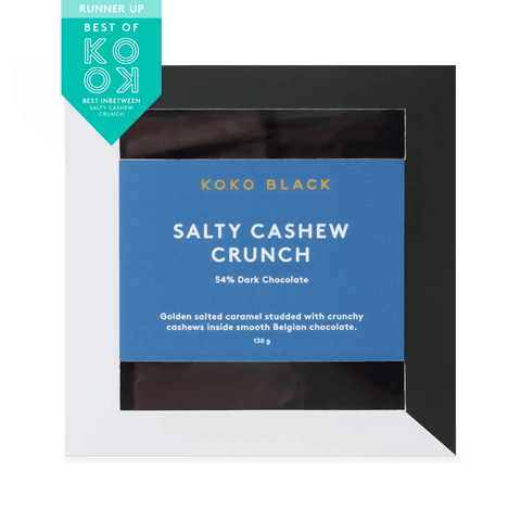 Koko Black Salty Cashew Crunch Dark Chocolate | 130g - iPantry UAE