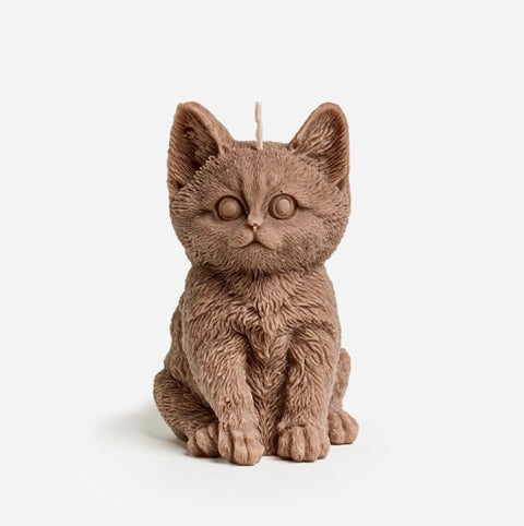 Love Ally Cat Candle Brown - iPantry UAE