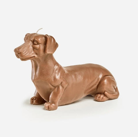 Love Ally Dachshund Candle Brown - iPantry UAE