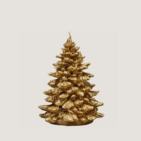 Love Ally Small Noel Tree Candle Gold - iPantry