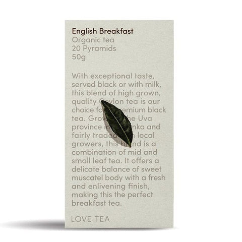 Love Tea English Breakfast 20 Pyramids | 50g - iPantry UAE