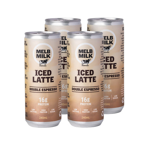 Melb Milk Premium High Protein Iced Latte 4 Pack | 240mL - iPantry UAE
