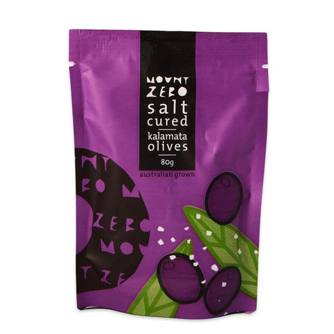 Mount Zero Salt Cured Kalamata Olives | 80g - iPantry UAE