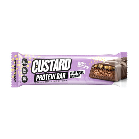Muscle Nation Custard Protein Bar Choc Fudge Brownie | 60g - iPantry UAE