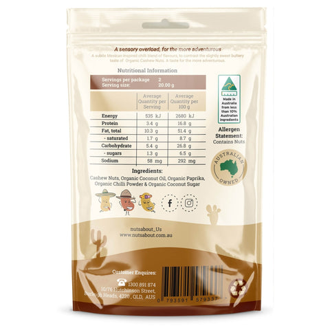 Nuts About Mexican Spice Cashews | 40g - iPantry UAE