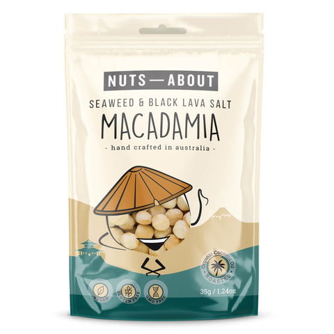 Nuts About Seaweed & Black Lava Macadamia Nuts | 35g - iPantry UAE