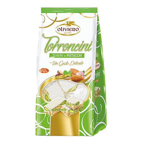 Oliviero Mini Soft Pistachio Nougat Bag | 200g - iPantry UAE