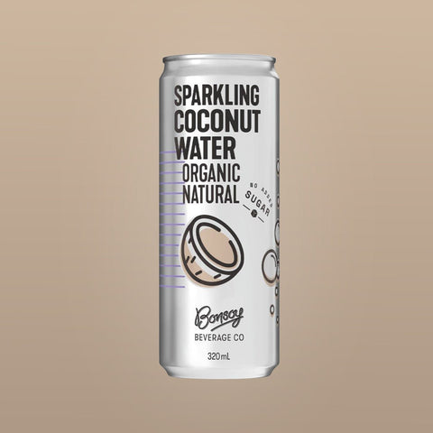 Organic Natural Sparkling Coconut Water - Bonsoy