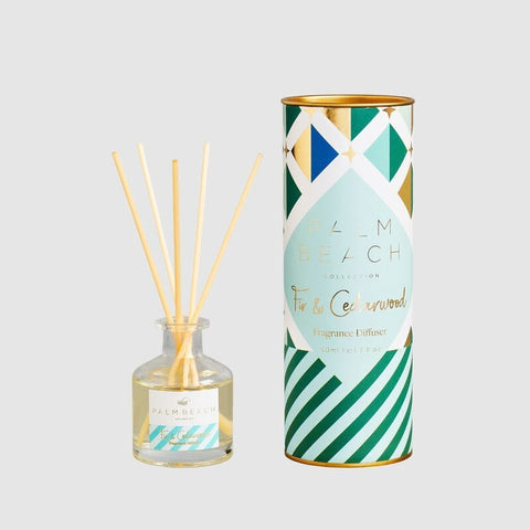 Palm Beach Collection Diffuser Fir & Cedarwood Gift Pack | 50mL - iPantry UAE