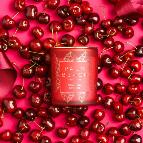 Palm Beach Collection Standard Candle Neon Cherry | 420g - iPantry UAE
