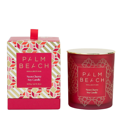 Palm Beach Collection Standard Candle Neon Cherry | 420g - iPantry UAE