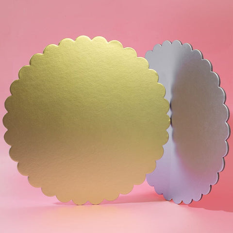 Papyrus 10" Scalloped Cake Board - Gold - iPantry UAE