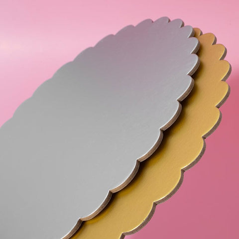 Papyrus 10" Scalloped Cake Board - Silver - iPantry UAE