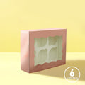 Papyrus Rose Gold Cupcake Box With Pvc Window (Holds 6 Cupcakes) - iPantry UAE