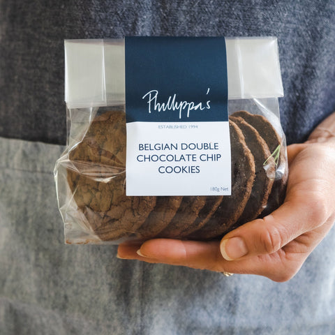 Phillippa's Belgian Double Chocolate Chip Cookies | 180g - iPantry