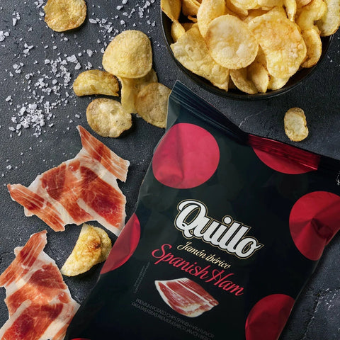 Quillo Spanish Ham Chips | 130g - iPantry UAE