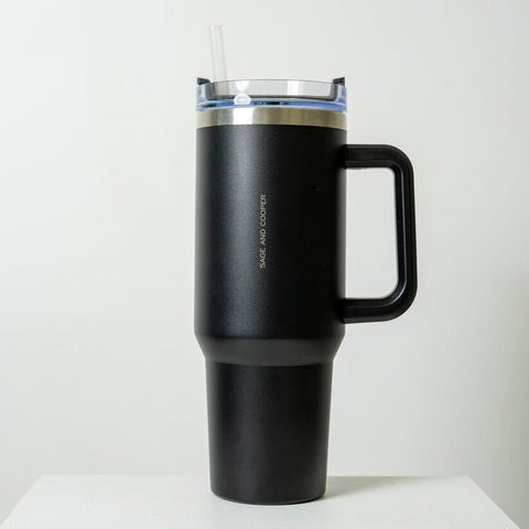 Sage and Copper Hippo Bottle Black | 1.2L - iPantry UAE