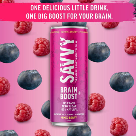 Savvy Brain Boost Mixed Berry | 330mL - iPantry