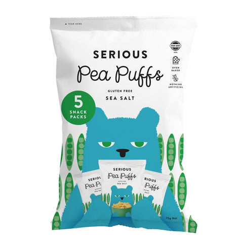Serious Pea Puffs Sea Salt Multipack | 75g - iPantry UAE