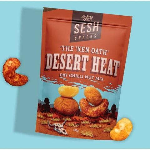 Sesh Snacks Desert Heat Dry Chilli Nut Mix | 130g - iPantry UAE