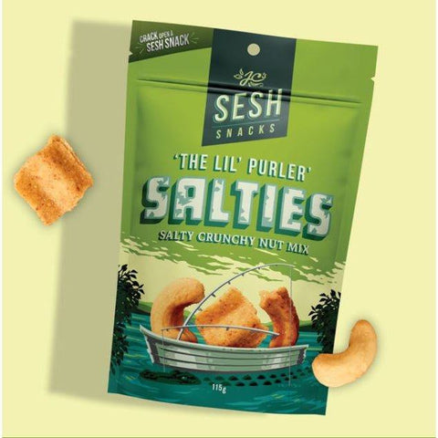 Sesh Snacks Salties Salty Crunchy Nut Mix | 115g - iPantry UAE