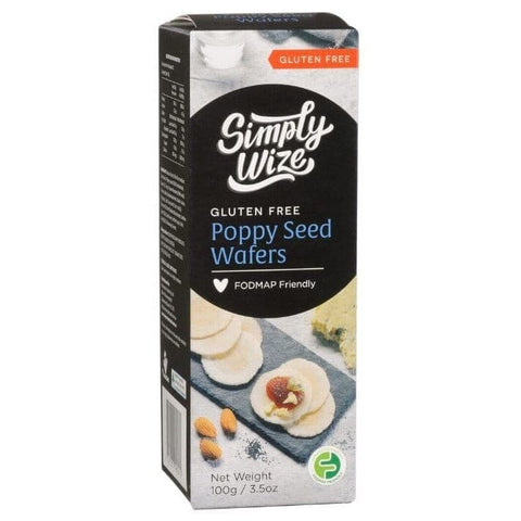 Simply Wize Poppy Seed Wafers (GF) | 100g - iPantry