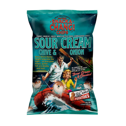 SnackaChangi Sour Cream, Chives & Onion |150g - iPantry