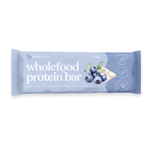 Sneaky Wholefoods Blueberry White Choc Crumble Wholefood Protein Bar | 60g - iPantry UAE