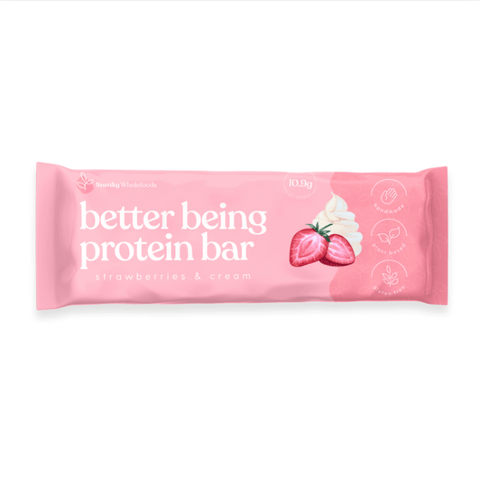 Sneaky Wholefoods Strawberries & Cream Better Being Protein Bar | 60g - iPantry UAE