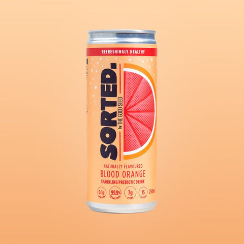 Sorted Prebiotic Sparkling - Blood Orange | 250mL - iPantry UAE