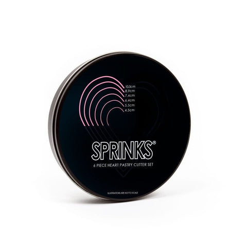 Sprinks 6 - Piece Heart Stainless Pastry Cutter Set - iPantry UAE