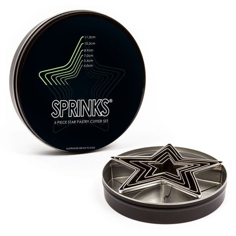 Sprinks 6 - Piece Star Stainless Pastry Cutter Set - iPantry UAE