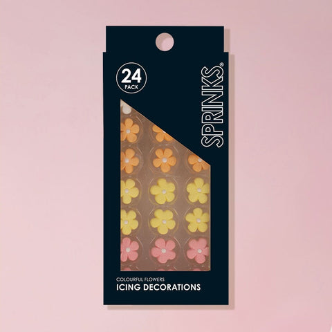 Sprinks Icing Decorations - Colourful Flowers | 24 Piece - iPantry UAE