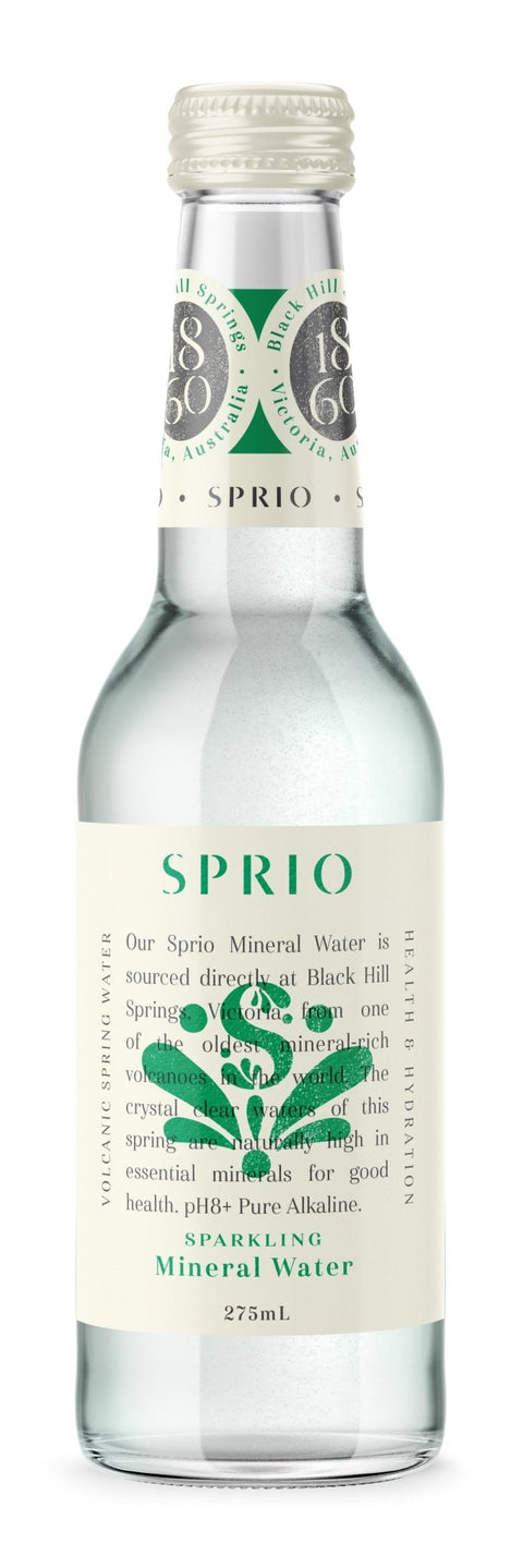 SPRIO 1860 Volcanic Spring Sparkling Mineral Water 4 Pack | 275mL - iPantry UAE