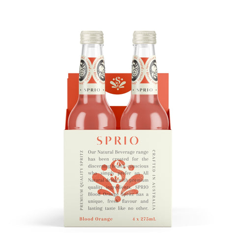 SPRIO Blood Orange Spritz 4 Pack | 275mL - iPantry UAE
