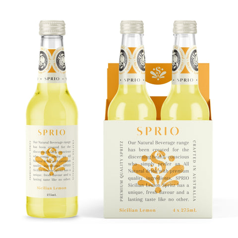 SPRIO Sicilian Lemon Spritz 4 Pack | 275mL - iPantry UAE