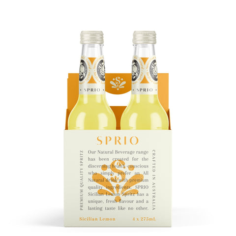 SPRIO Sicilian Lemon Spritz 4 Pack | 275mL - iPantry UAE