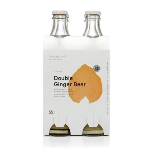 StrangeLove Double Ginger Beer Lo - Cal Soda 4 Pack | 300mL - iPantry