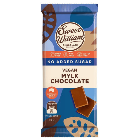 Sweet William Mylk Chocolate - No Added Sugar | 100g - iPantry UAE