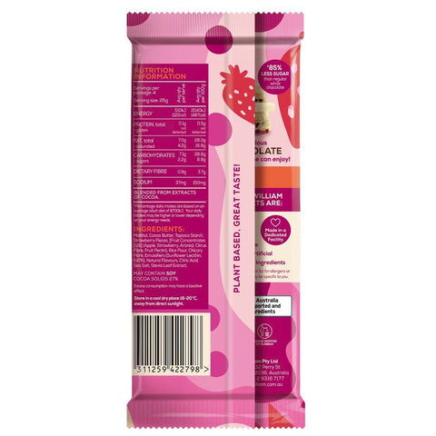 Sweet William White Chocolate with Strawberry Pieces | 100g - iPantry